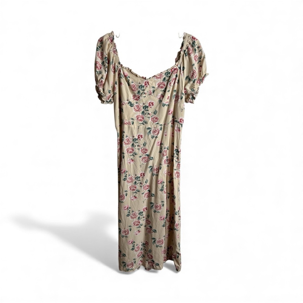 Lavender Moon XL Midi Dress Floral Babydoll Top Fairy Y2K Romantic 4550